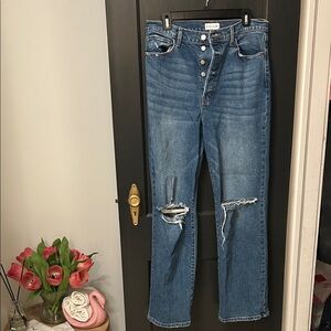 Cello Classic Blue Straight Leg Jeans